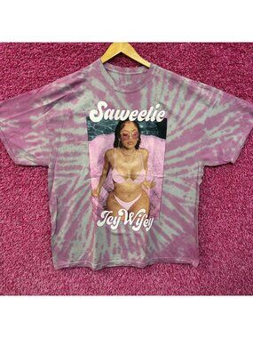 Saweetie Icy Wifey High Maintenance Oversized Rap Tie Dye 1X